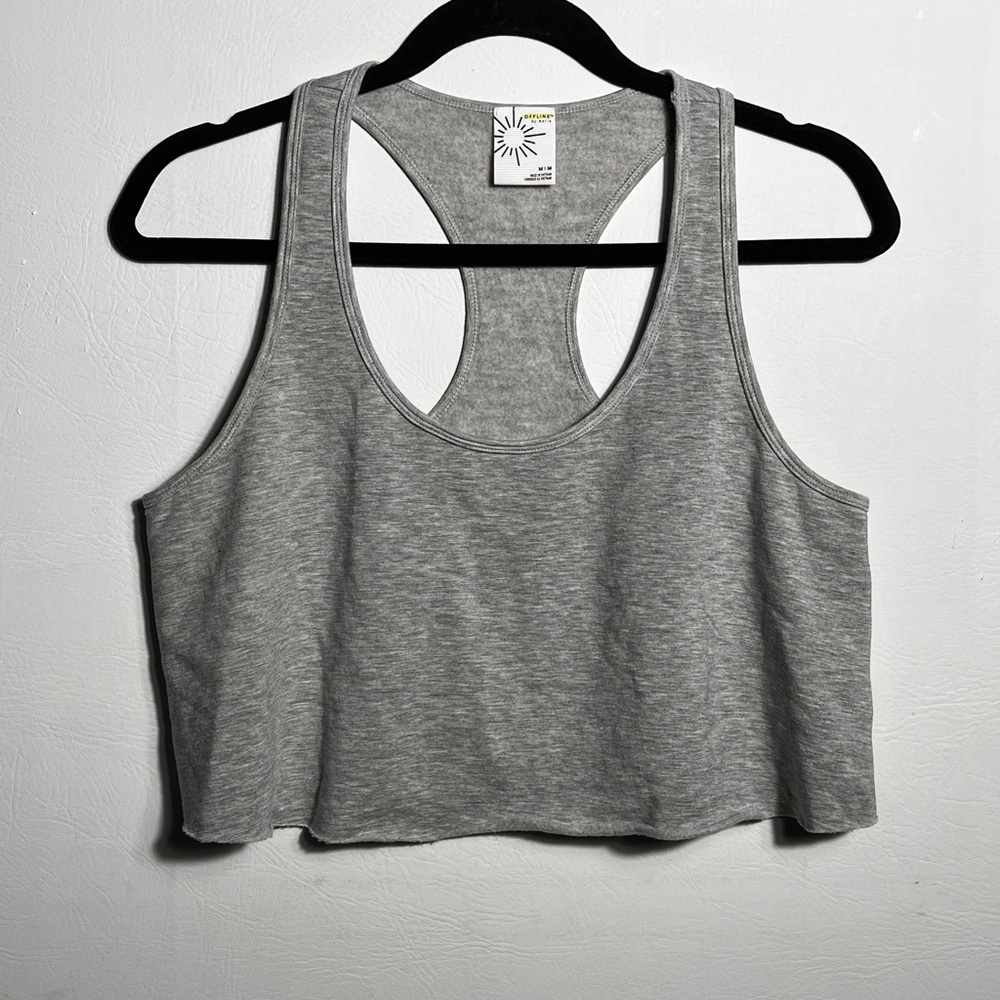 Aerie Gray Crop Top